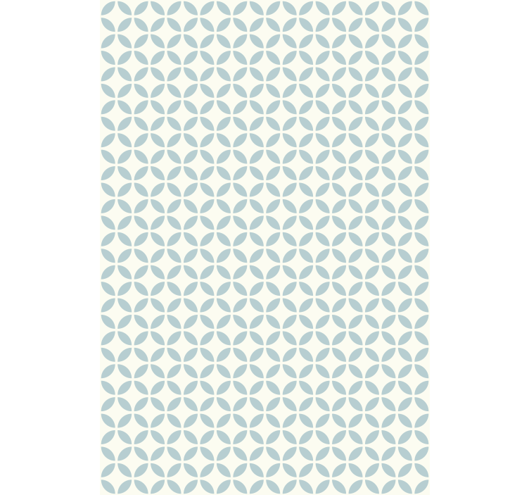 Circular patterned design tapeta z vzorcem ploščic - TenStickers