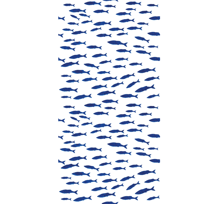 Swarming fish pattern tapete za otroške sobe - TenStickers