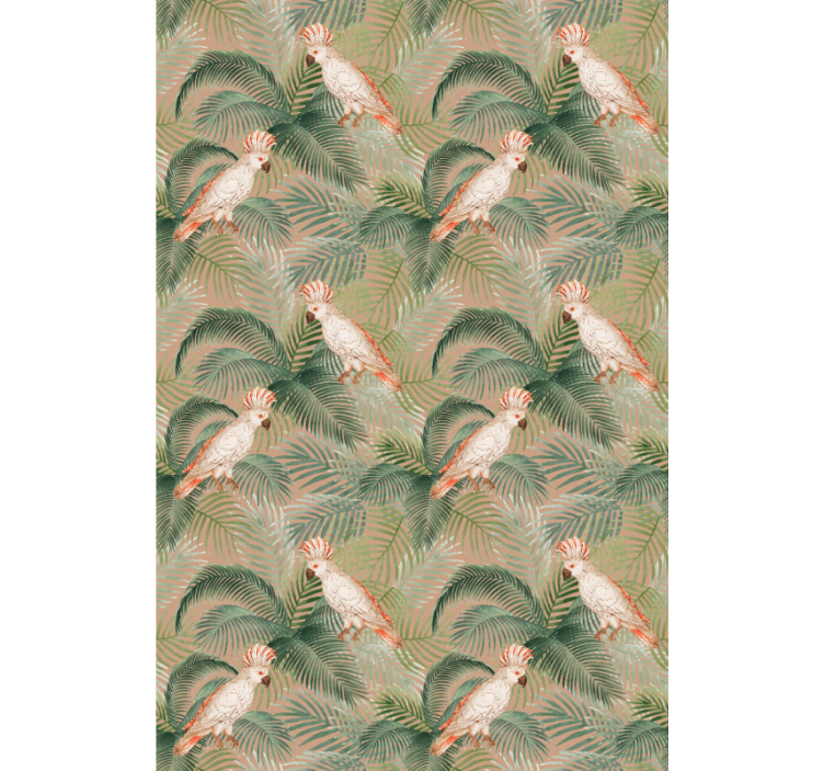 Tapete za otroške sobe kokoška in listi - TenStickers