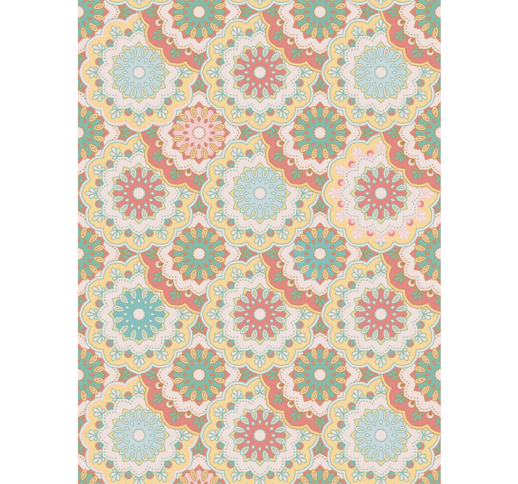 Fabric "granny chic" hodnikovski tapeti - TenStickers