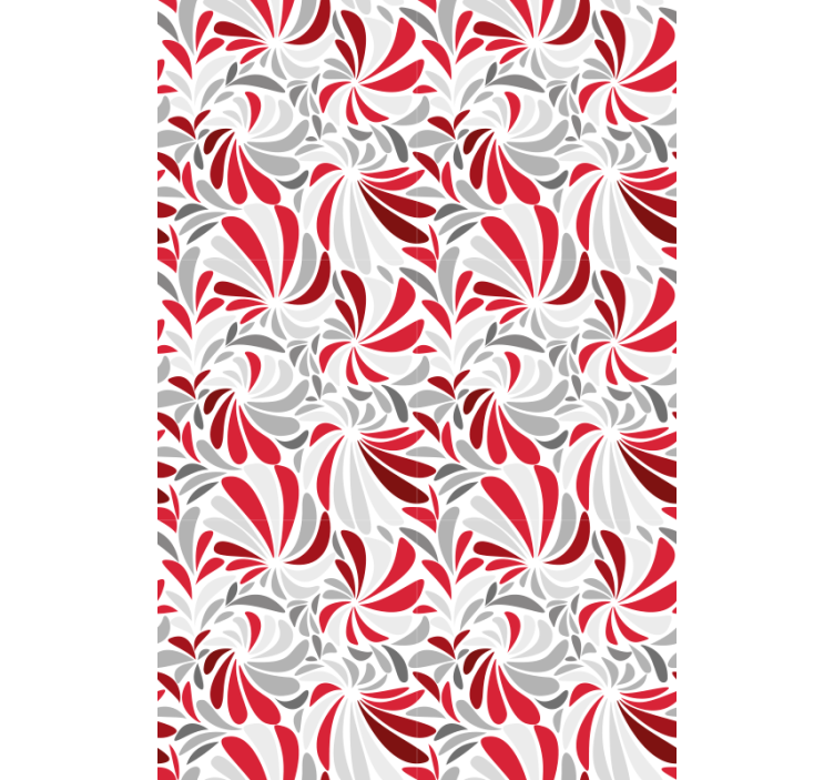 Floral swirl motif hodnikovski tapeti - TenStickers