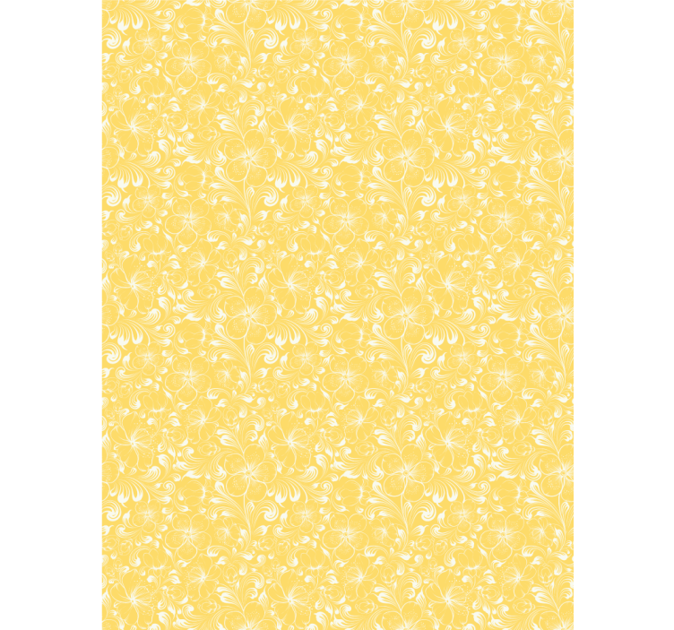 Delicate yellow motif hodnikovski tapeti - TenStickers