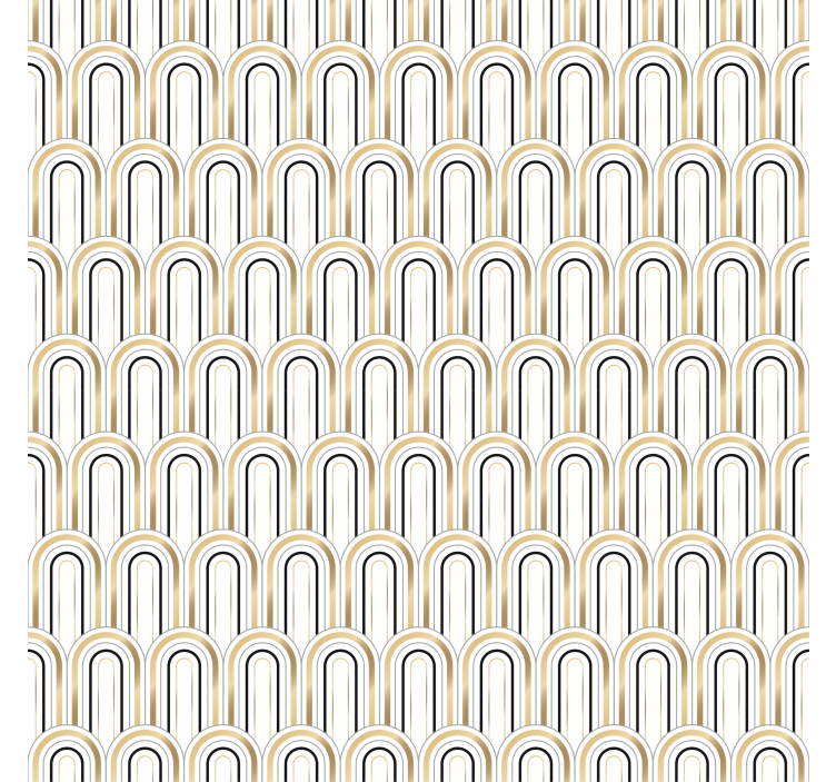 Art deco geometrijske figure zidni papir - TenStickers