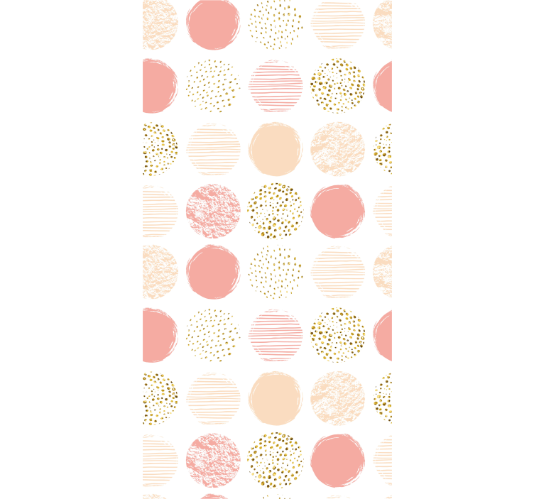 Moderno tapeta za stene pastelne pike - TenStickers