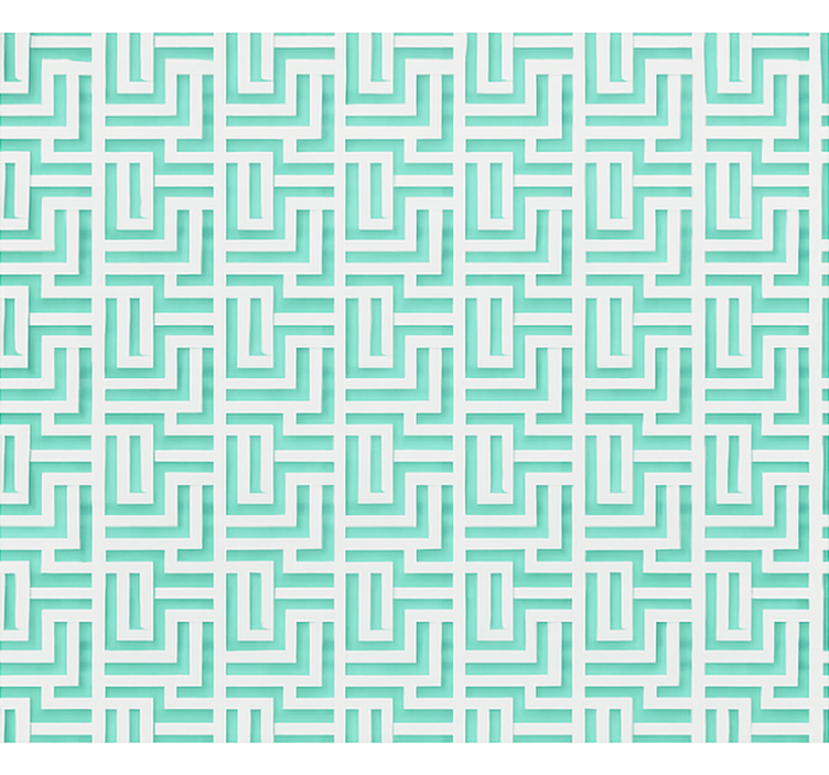 Tapete za jedilnico modri geometrijski kvadrati - TenStickers