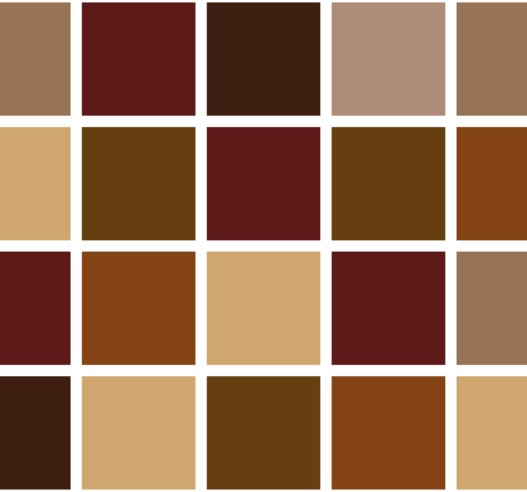 Kopalniški tapeta topli barvni bloki - TenStickers