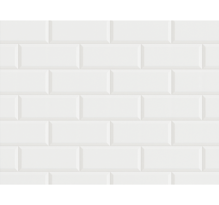 Kopalniški tapeta vzorec belih ploščic - TenStickers