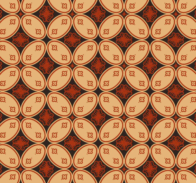 Retro motivi retro tapeta - TenStickers