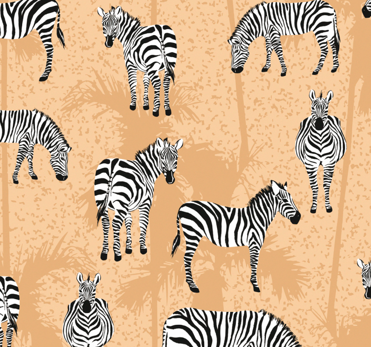 Kopalniške tapeta zebre safari - TenStickers