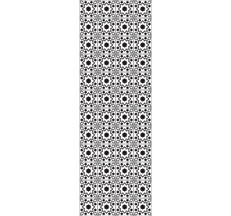 Ansambel geometrijskih ploščic tapeta z vzorcem ploščic - TenStickers