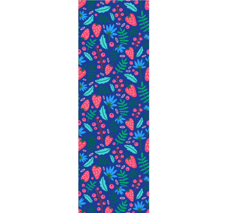 Cvetlični botanični vzorci tapeta z listi - TenStickers