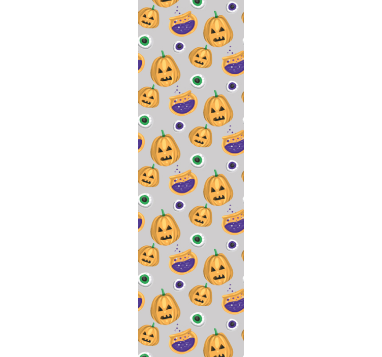 Bučni vzorec Halloween ozadje - TenStickers