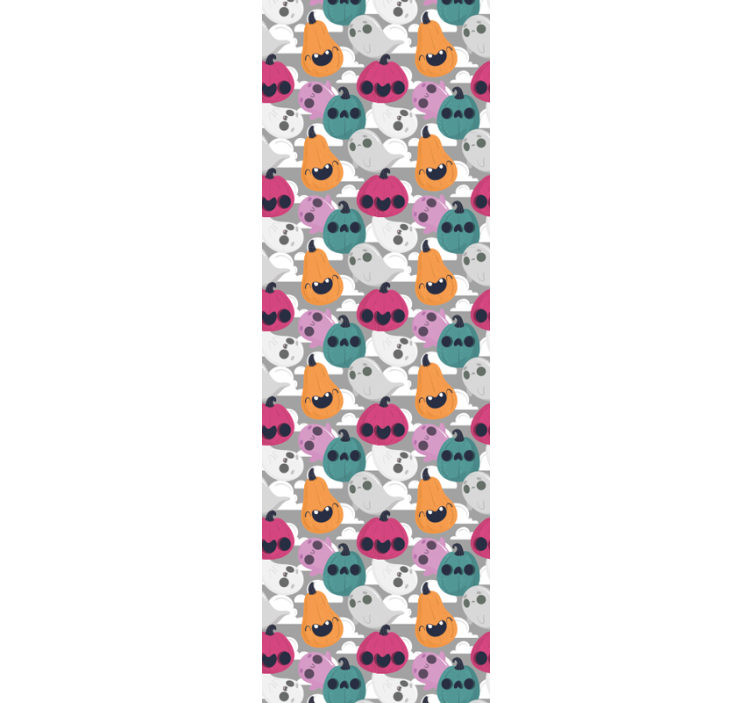 Igriv bučni vzorec Halloween ozadje - TenStickers