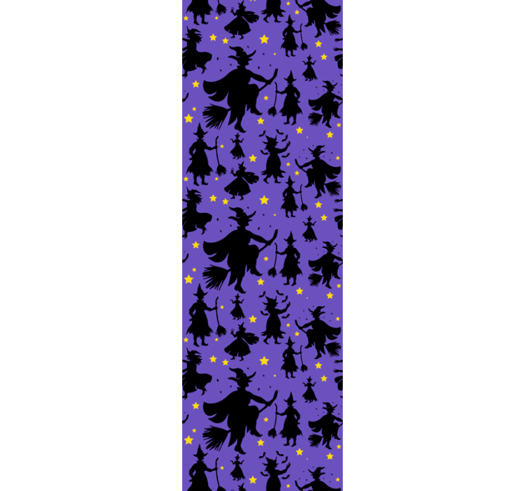 čarovniške silhuete Halloween ozadje - TenStickers