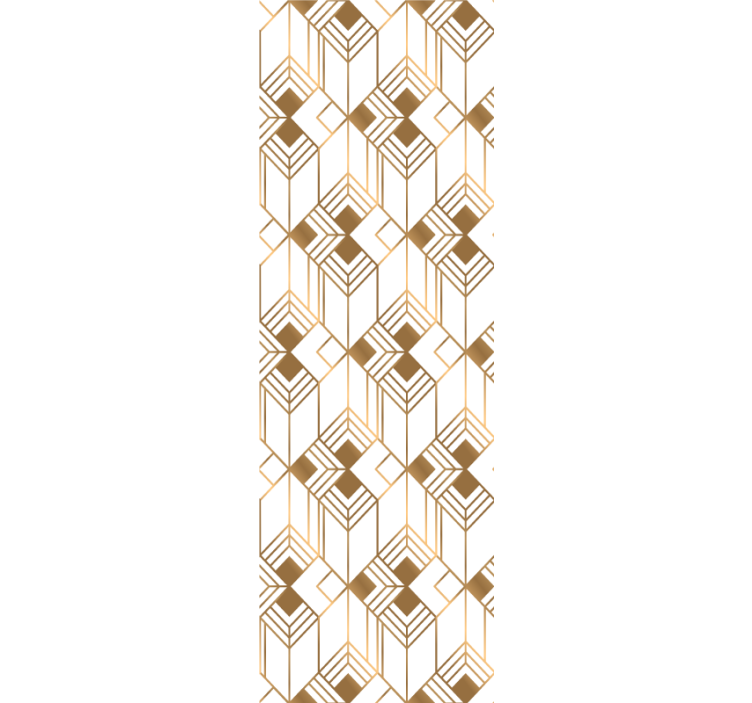 Kubistična simetrija geometrijski zidni papir - TenStickers