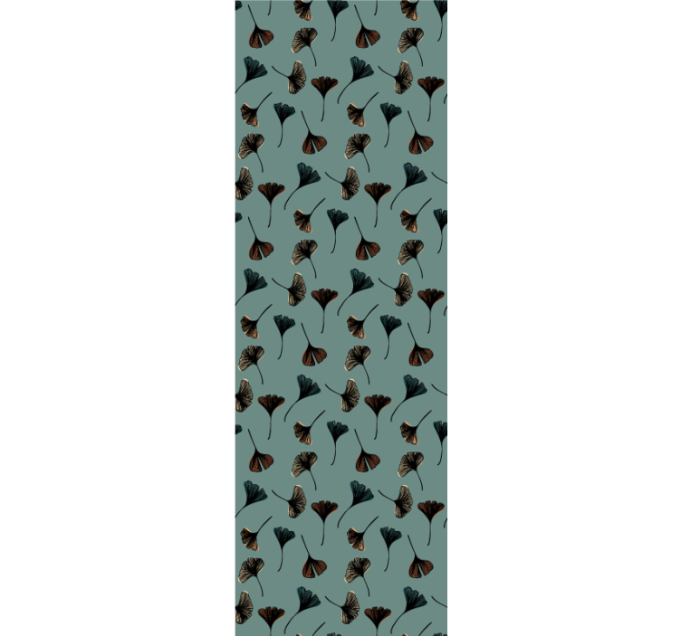 Botanični motiv ginka tapeta z motivom vrtnice - TenStickers