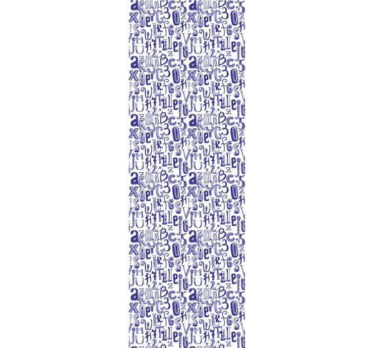 Motiv abecede tapeta z napisi in črkami - TenStickers