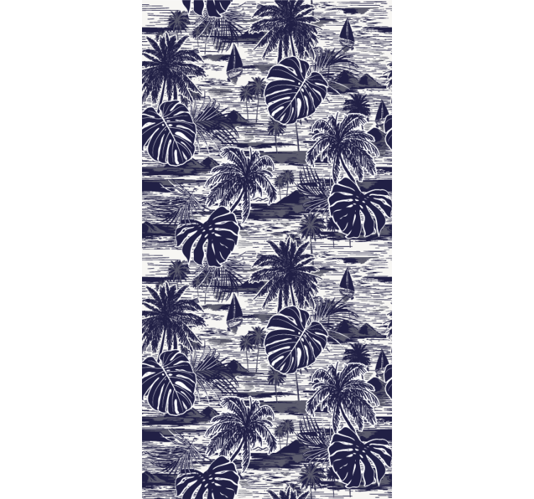 Mornarsko cvetje vinil tapeta - TenStickers