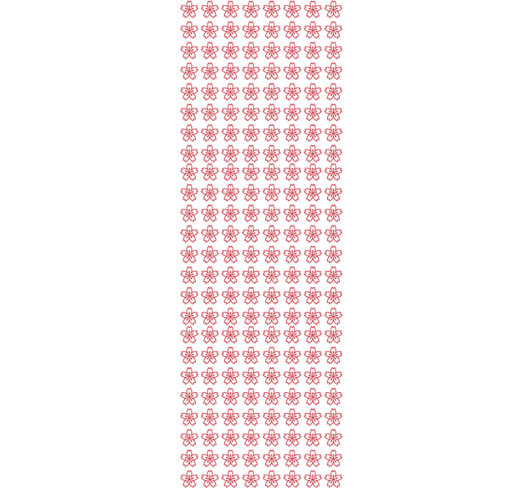 Cvetlična simetrija cvetlični ornamentalni zidni papir - TenStickers