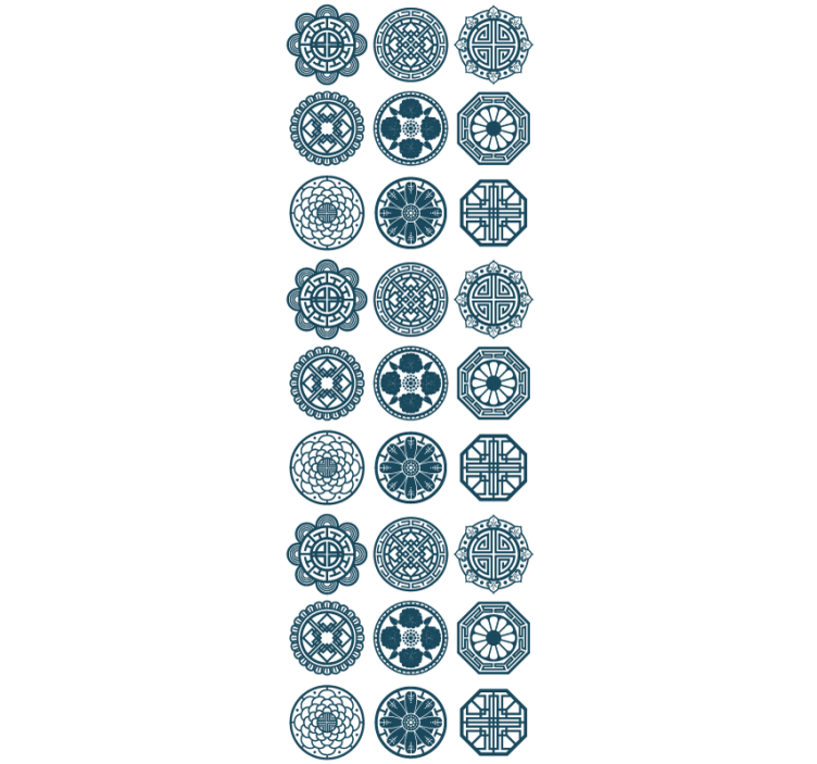 Geometrijski vzorci ploščic tapeta z vzorcem ploščic - TenStickers
