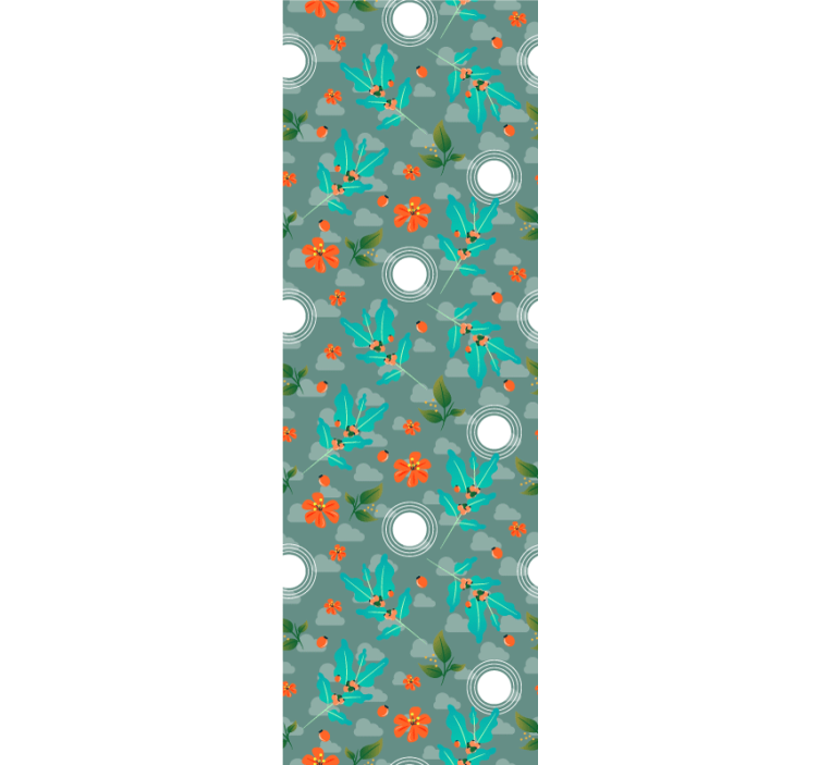 Cvetlična geometrija Tapete za jedilnico - TenStickers