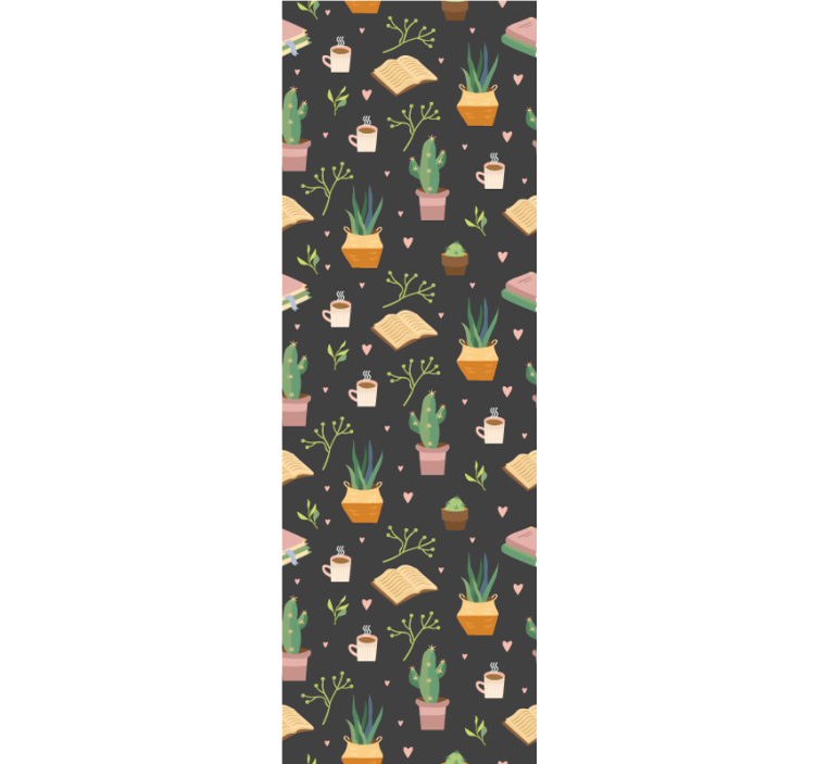 Kava in knjige kuhinjske tapete - TenStickers