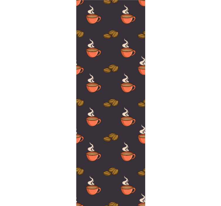 Vzorec za kavo tapete po meri - TenStickers