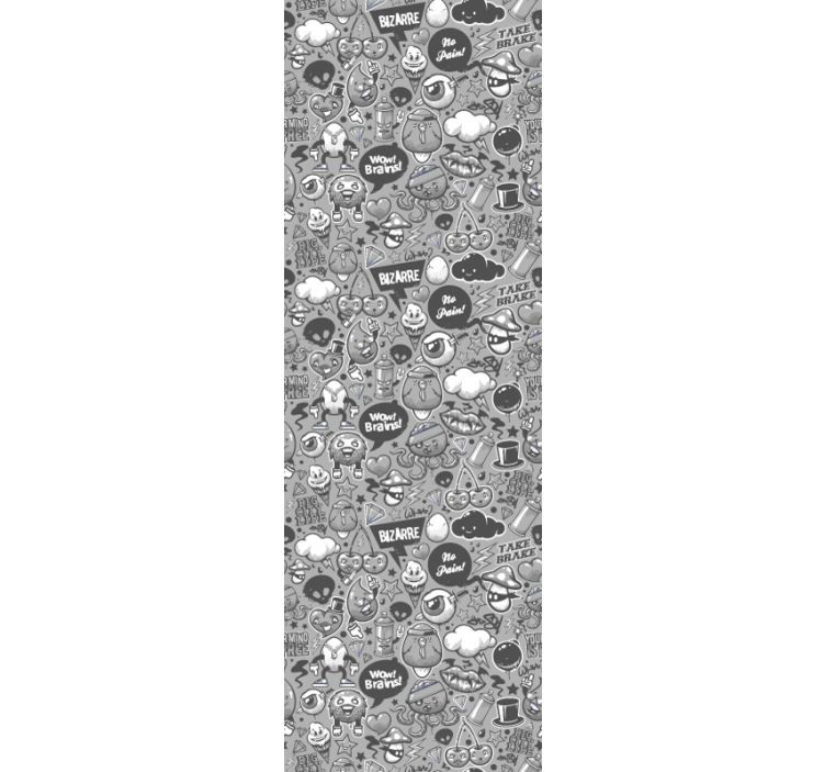 Eklektične črčkarije umetniško tapeta - TenStickers