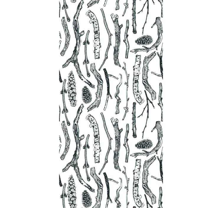 tapeta drevesa z vzorcem prtljažnika - TenStickers