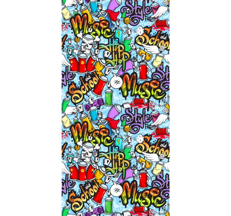 Elementi grafitov umetniško tapeta - TenStickers