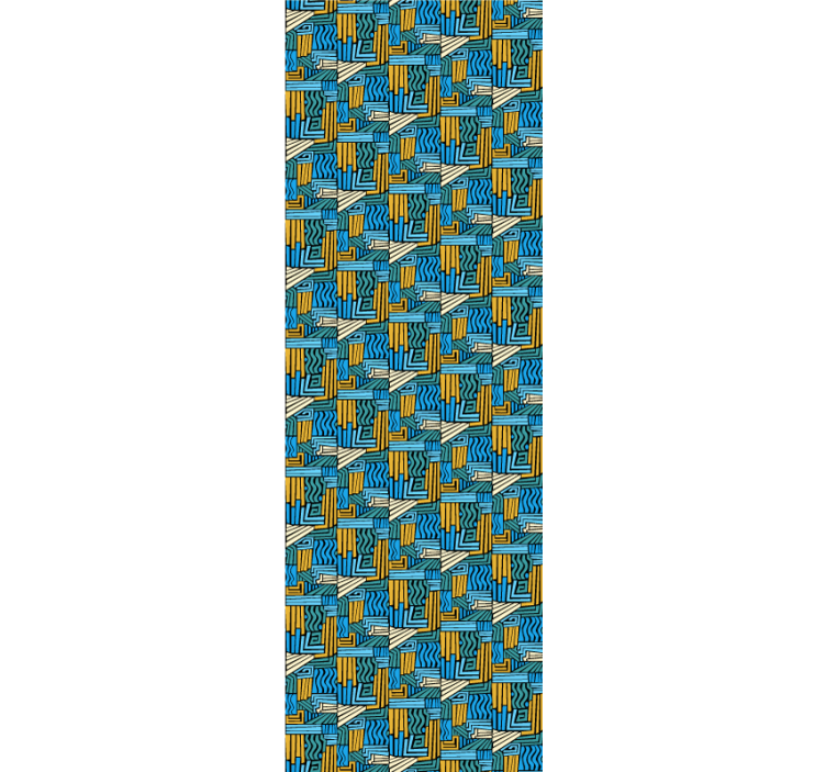 Geometrijski preplet geometrijski zidni papir - TenStickers