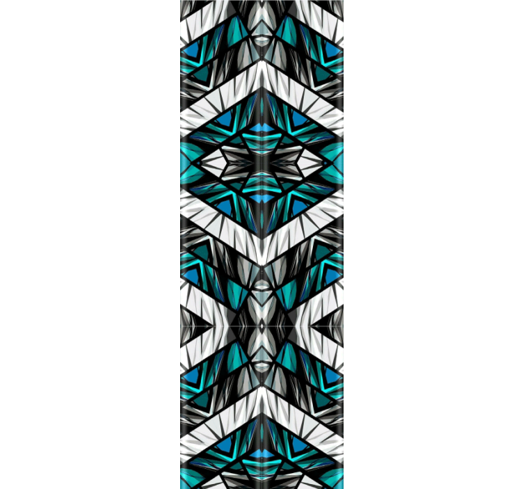 Kalejdoskopska simetrija geometrijski zidni papir - TenStickers