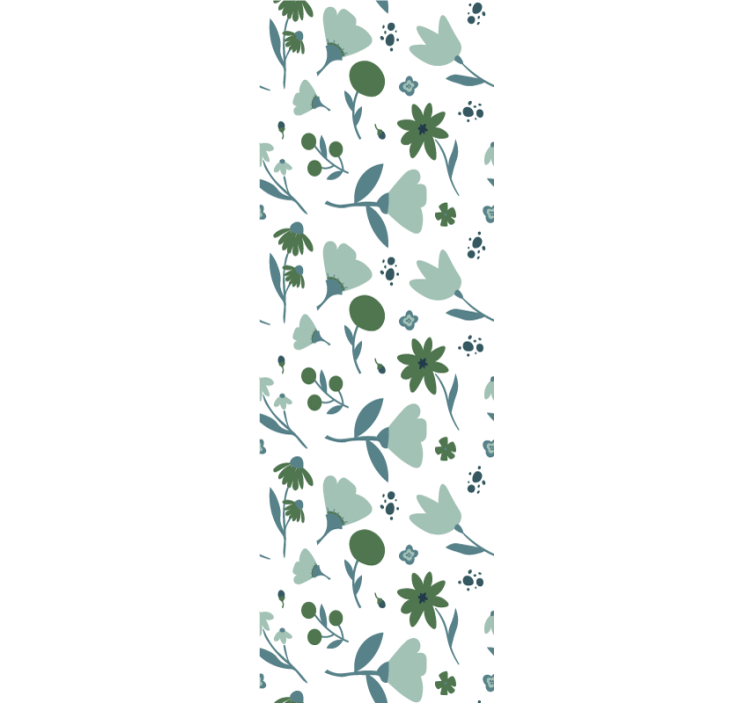 Botanično cvetenje tapeta z motivom vrtnice - TenStickers