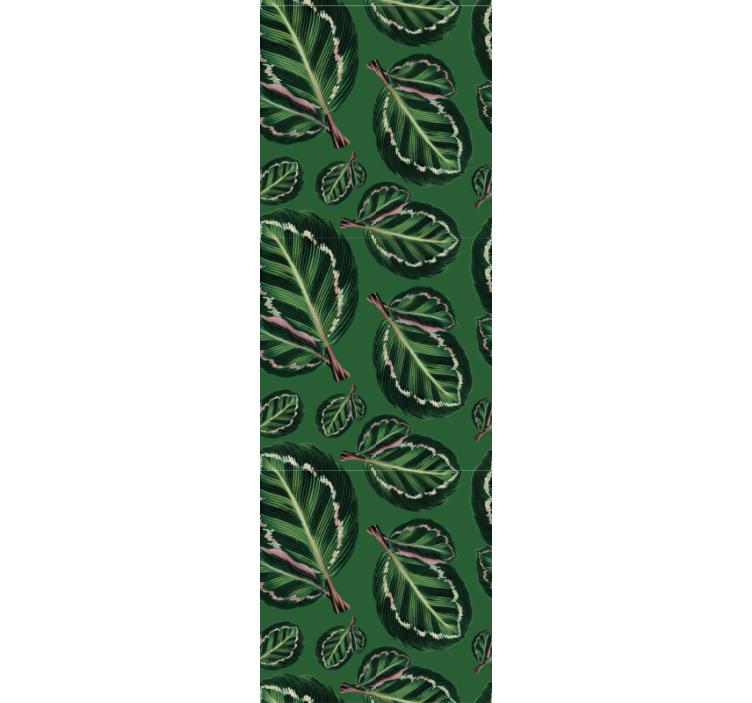 Lush green patterns tapeta z listi - TenStickers