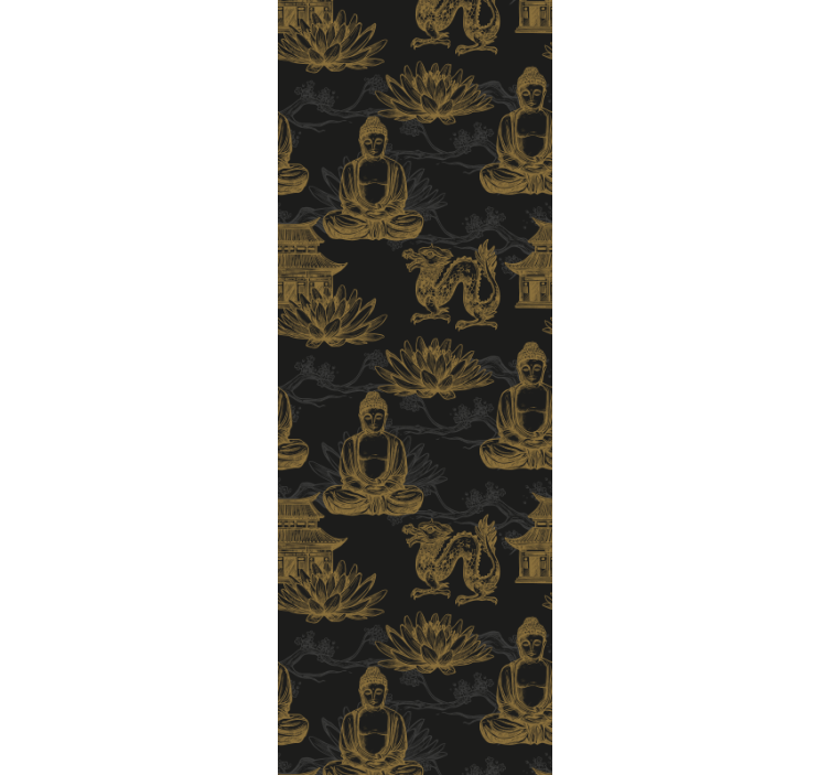 Budistična ikonografija tapeta za glavno spalnico - TenStickers