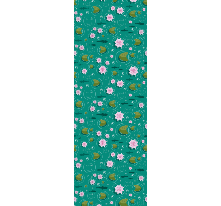 Vodni cvetovi tapeta narave - TenStickers