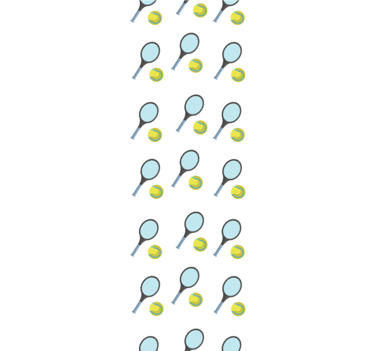 Teniški loparji in žogice tapete po meri - TenStickers
