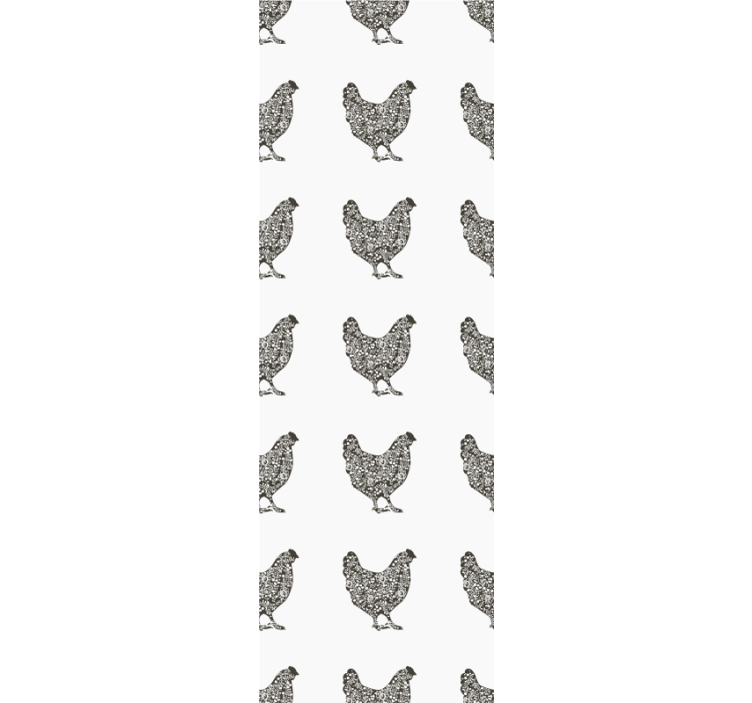 Perutninski vzorec tapeta z živalmi - TenStickers