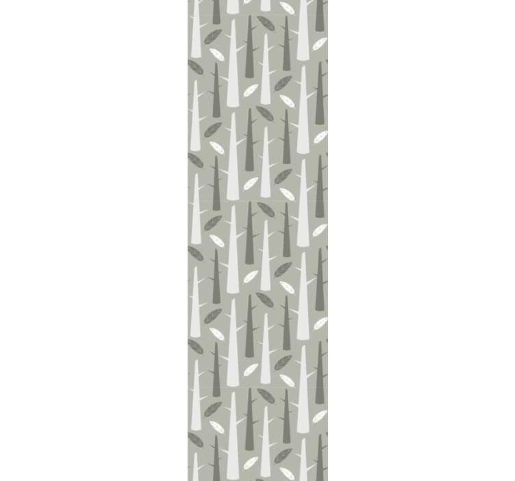 Nordijski slog sive veje narava tapeta - TenStickers