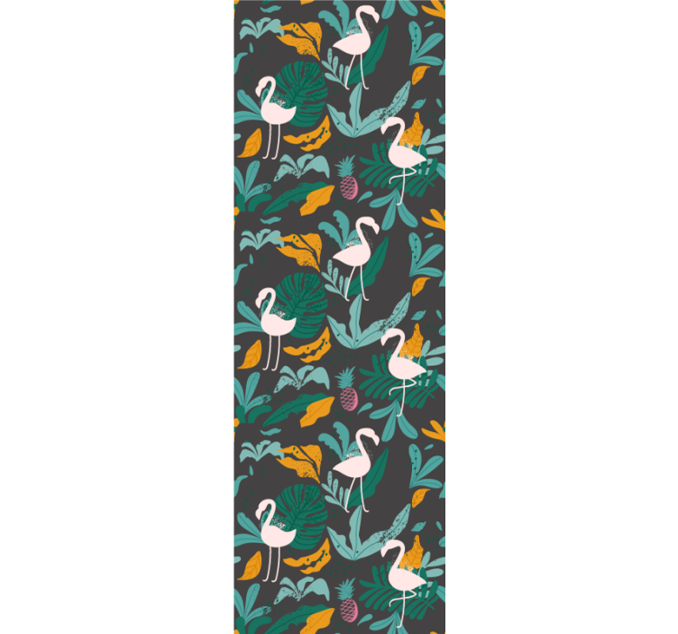 Prizor tropskih flamingov tapeta z živalmi - TenStickers