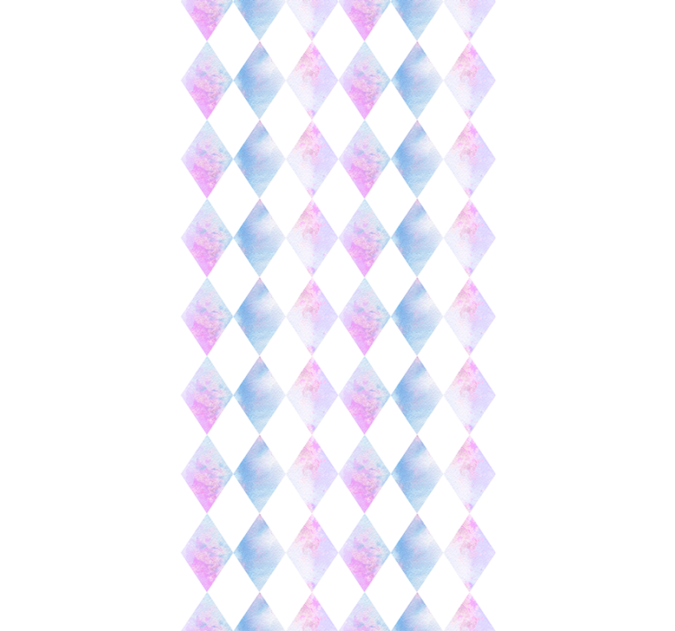 Geometrijski harlekin kvadratno tapeta - TenStickers