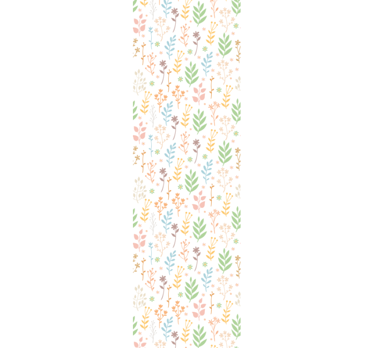 Floral greenery accents tapeta z motivom vrtnice - TenStickers