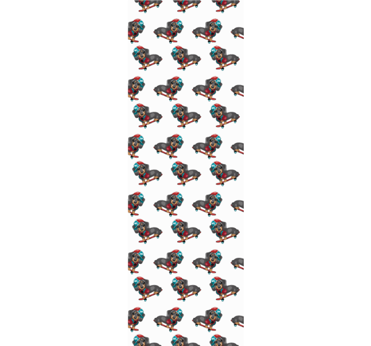 Pasje rolkanje Tapete s psi - TenStickers