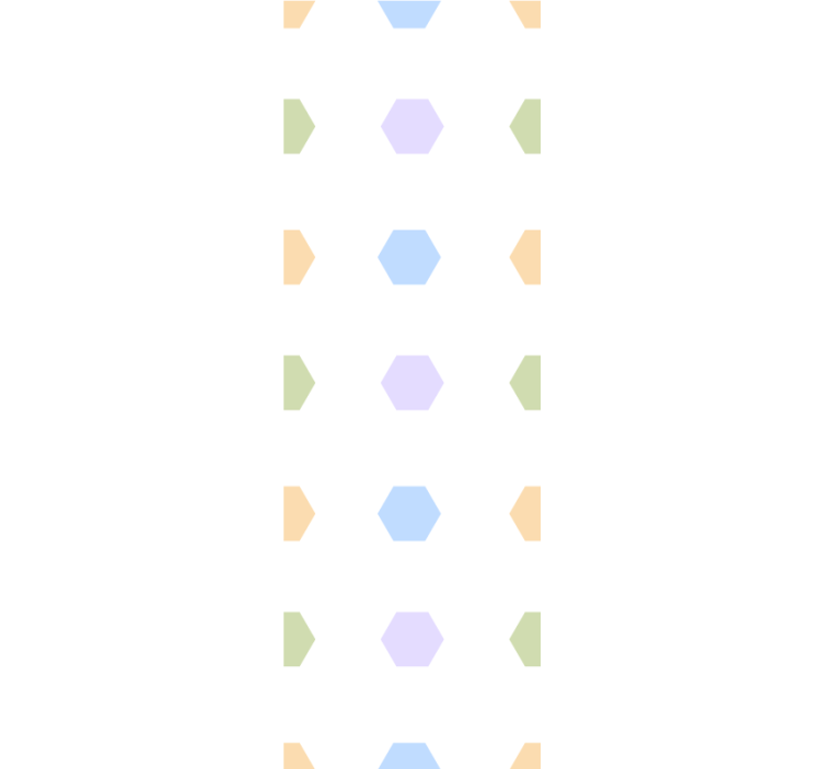 Pastelni šesterokotniki geometrijski zidni papir - TenStickers