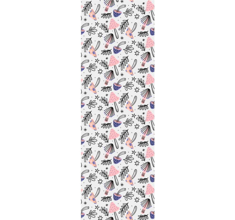 čudaški botanični motivi umetniško tapeta - TenStickers