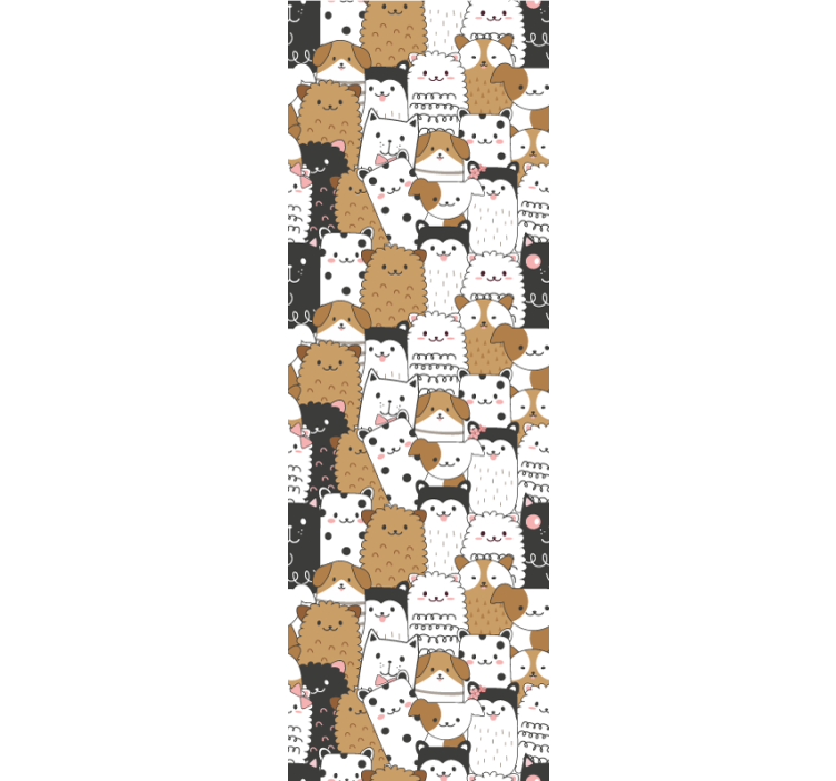 Motiv igrive mačke mačke ozadje - TenStickers