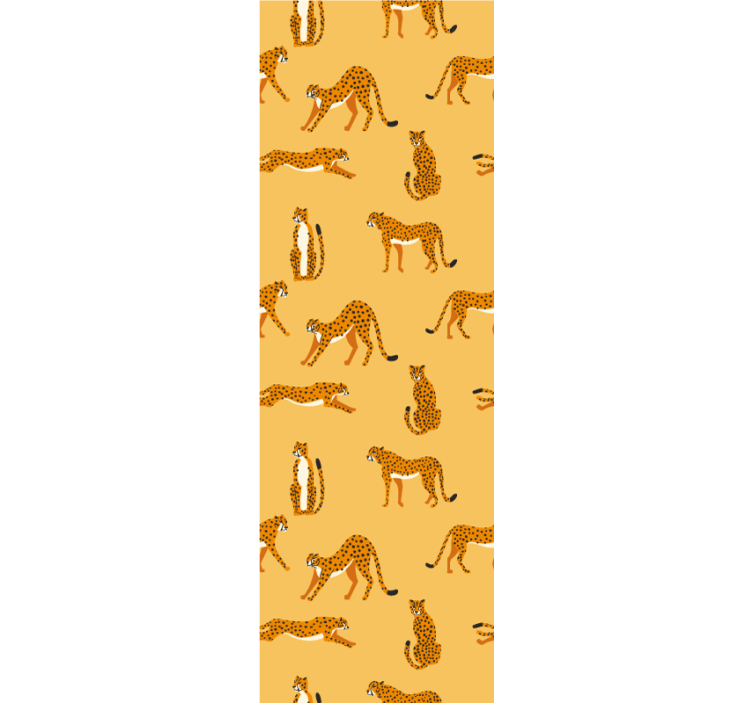 Igrivi leopardi tapeta z živalmi - TenStickers