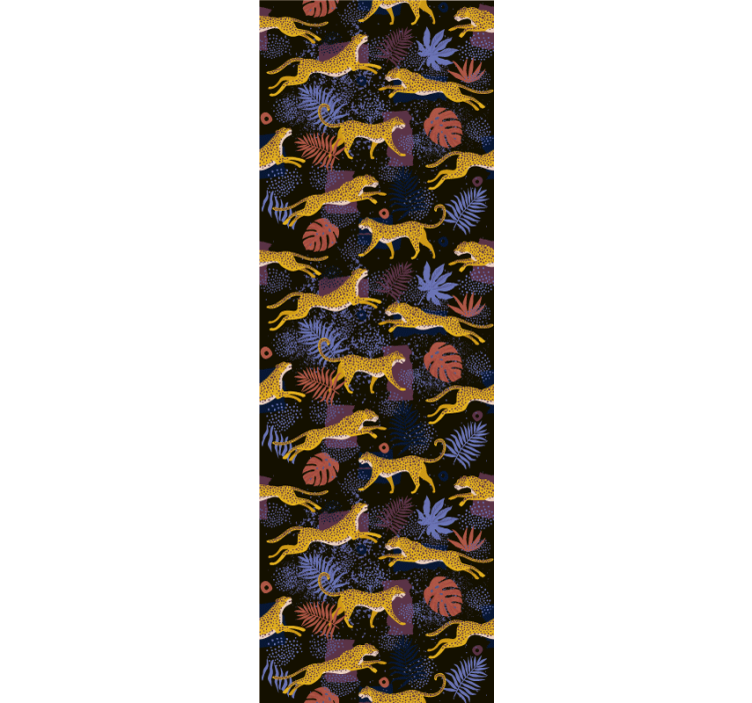 Mozaik favne džungle tapeta z živalmi - TenStickers