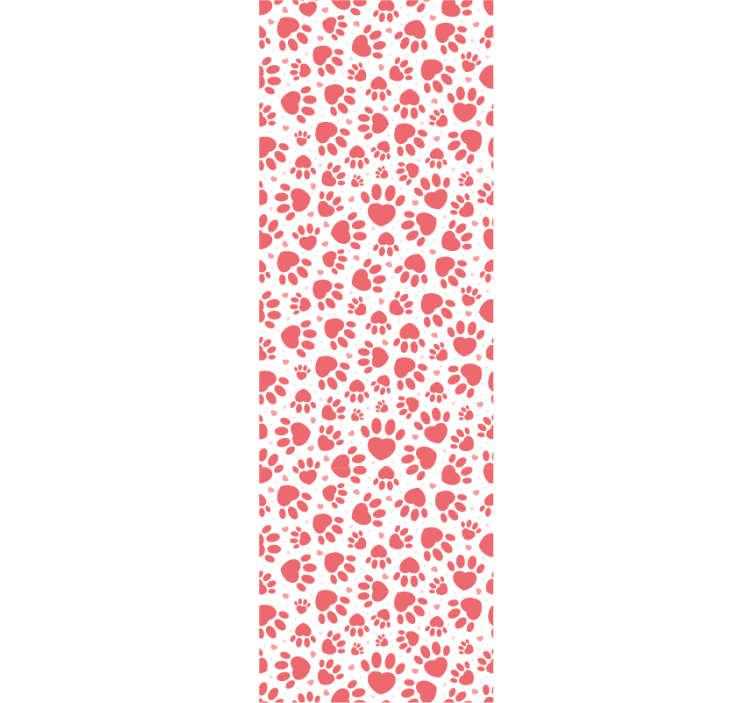 Srčki s potiskom tačk Tapete s psi - TenStickers