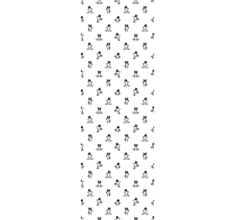 Buldogi na rolki Tapete s psi - TenStickers